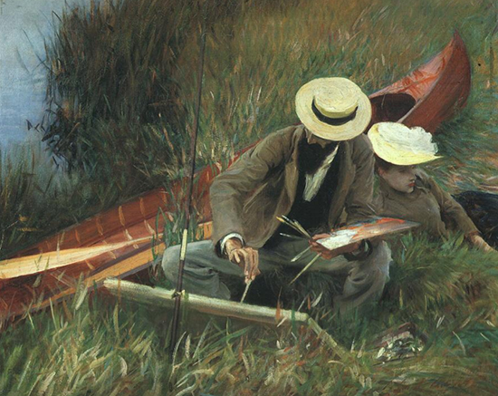 Painting of artist Paul Helleu